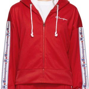 Champion Reverse Weave Red Zip Up Hoodie